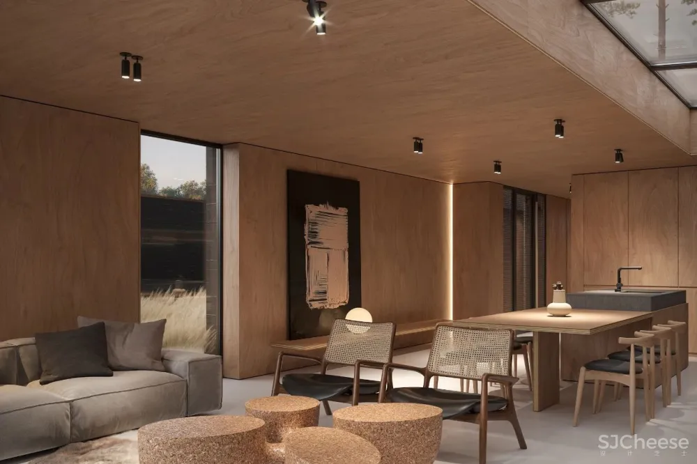 逃离城市“快节奏”,80m²林间隐逸小别墅