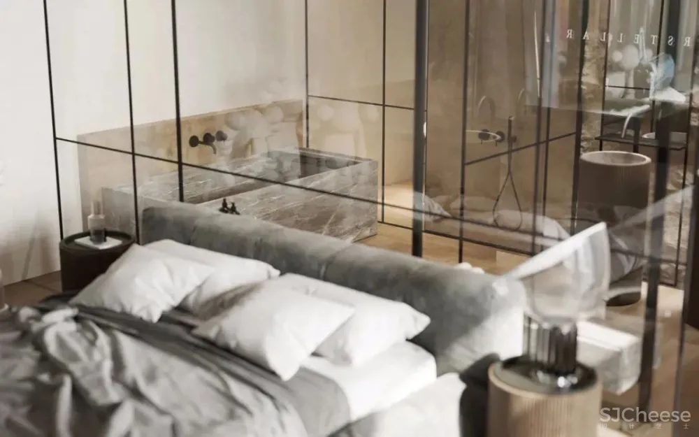 136㎡公寓藏着透明卫生间，想想都刺激！