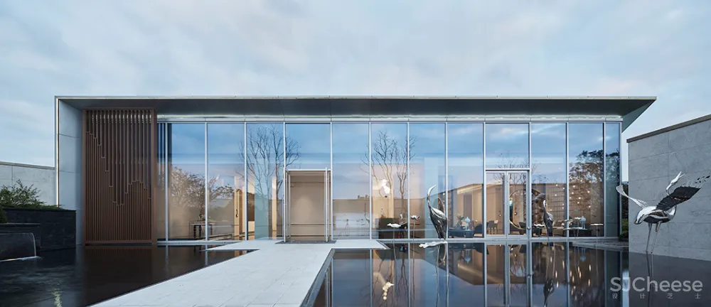 460㎡简雅售楼处,超凡脱俗的高级感!