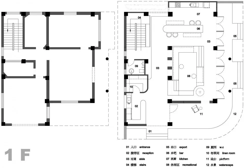 极简白 水泥灰 海边的一处素雅民宿