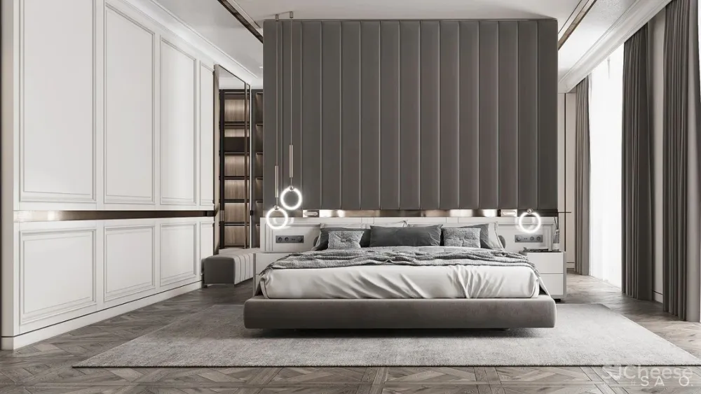 轻奢 高级灰，257㎡轻奢大平层