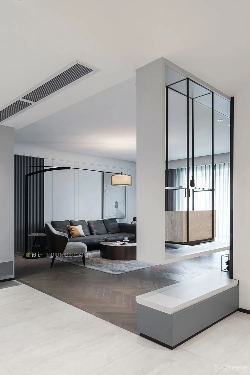 300㎡大平层极简风,你敢这样装修? 漾设计