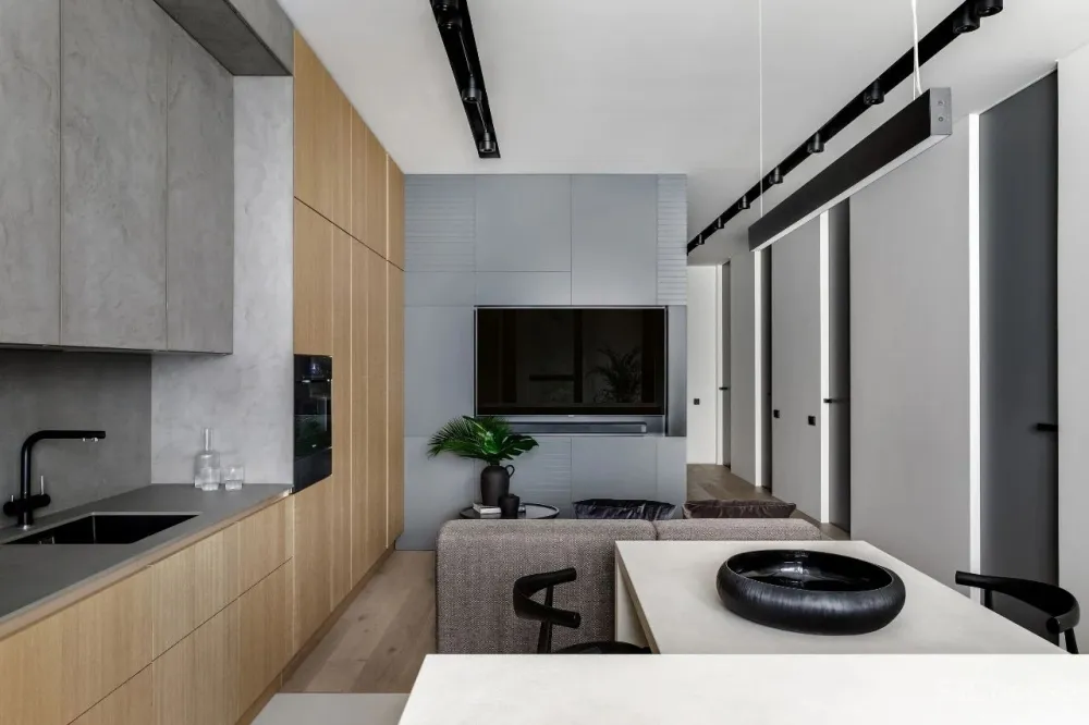 116m² 私宅,简约风格下,却有着强大的收纳空间