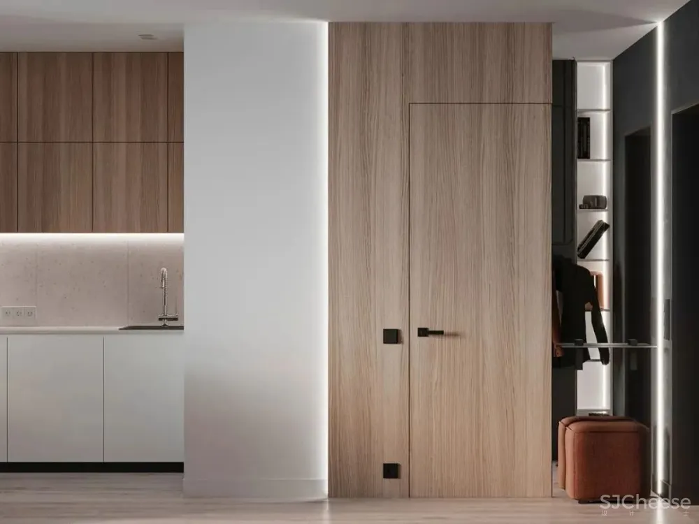 75㎡公寓设计，小空间大视野！ Nastia Perchyk