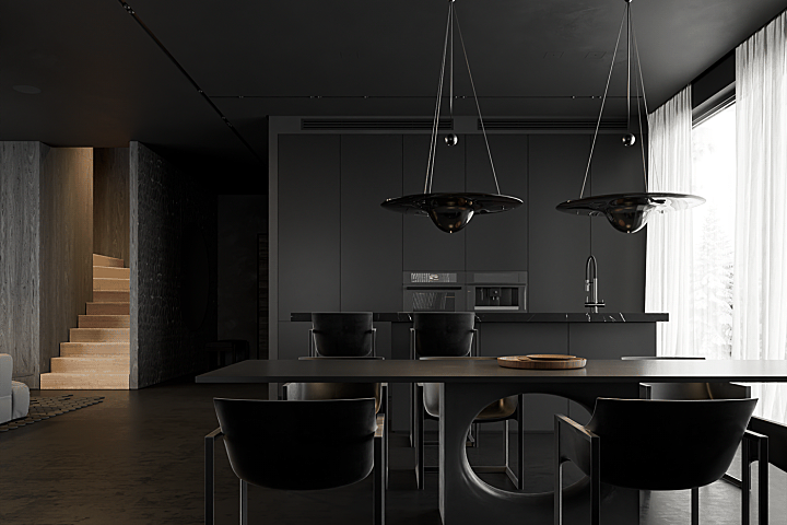 270㎡黑色空间,高级迷人!