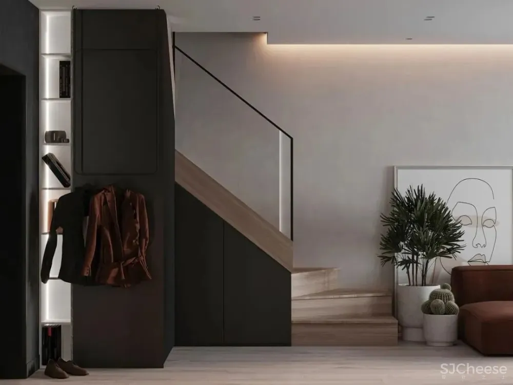 75㎡公寓设计，小空间大视野！ Nastia Perchyk