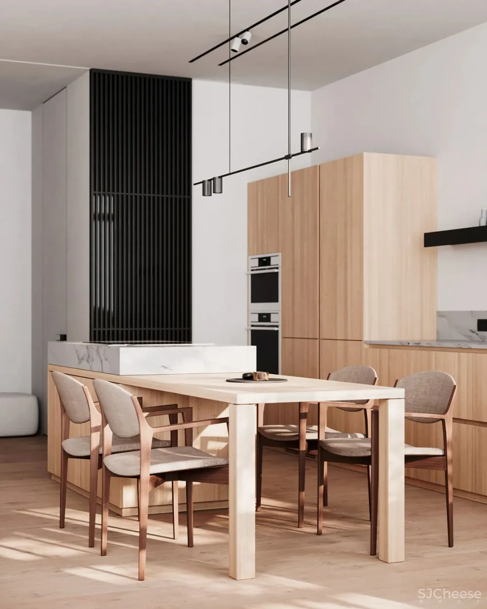 55㎡一居室变二居室,老外也学会了封阳台!