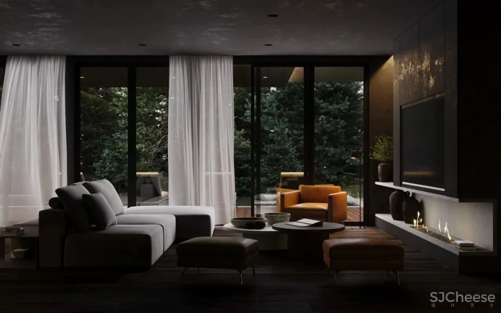 250㎡高级黑别墅，满满的高级感！