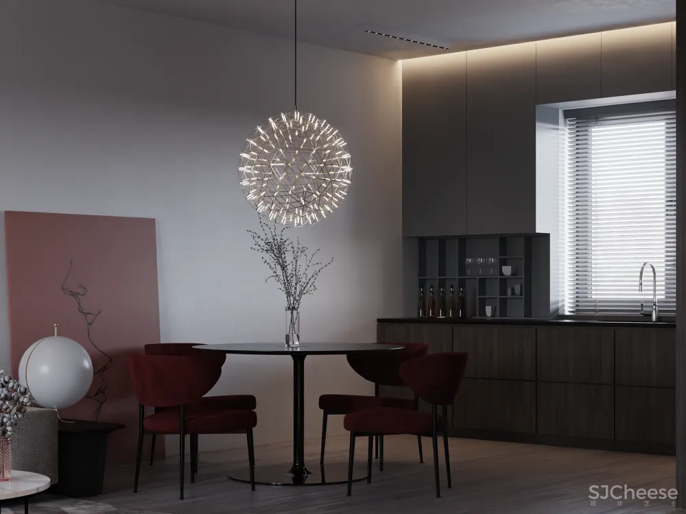 优雅与张力,赋予空间舒适的感受!