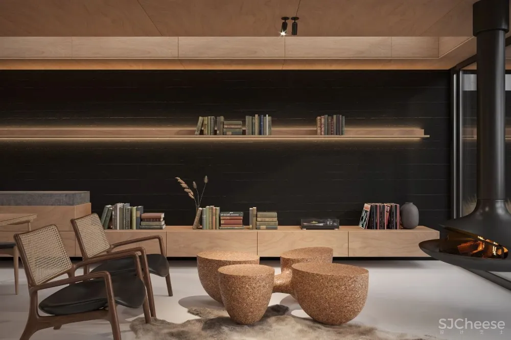 逃离城市“快节奏”,80m²林间隐逸小别墅