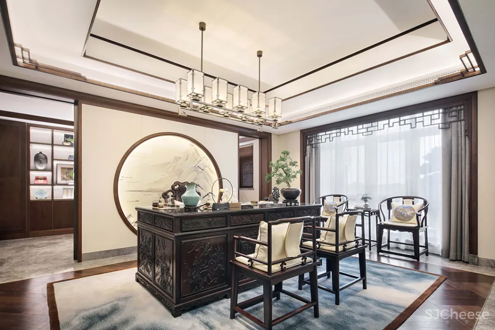 1000㎡经典中式大宅,移步换景,雅韵清风!