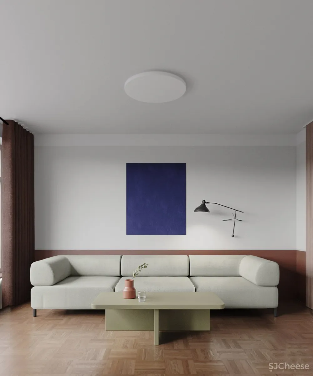 105㎡公寓改造,经典墙裙饰面的现代运用,尽显复古魅力!