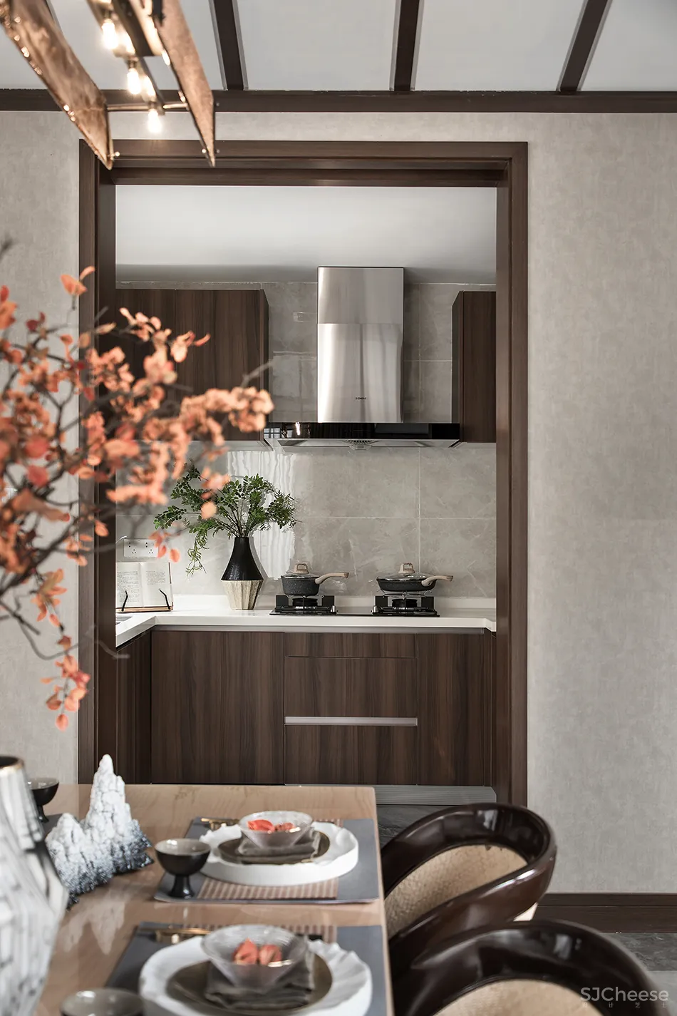 130㎡中式合院，一花一木，满庭芳华！