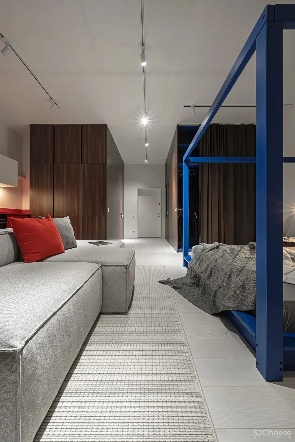 55㎡一室户装修花 16 万,还是全开放布局!