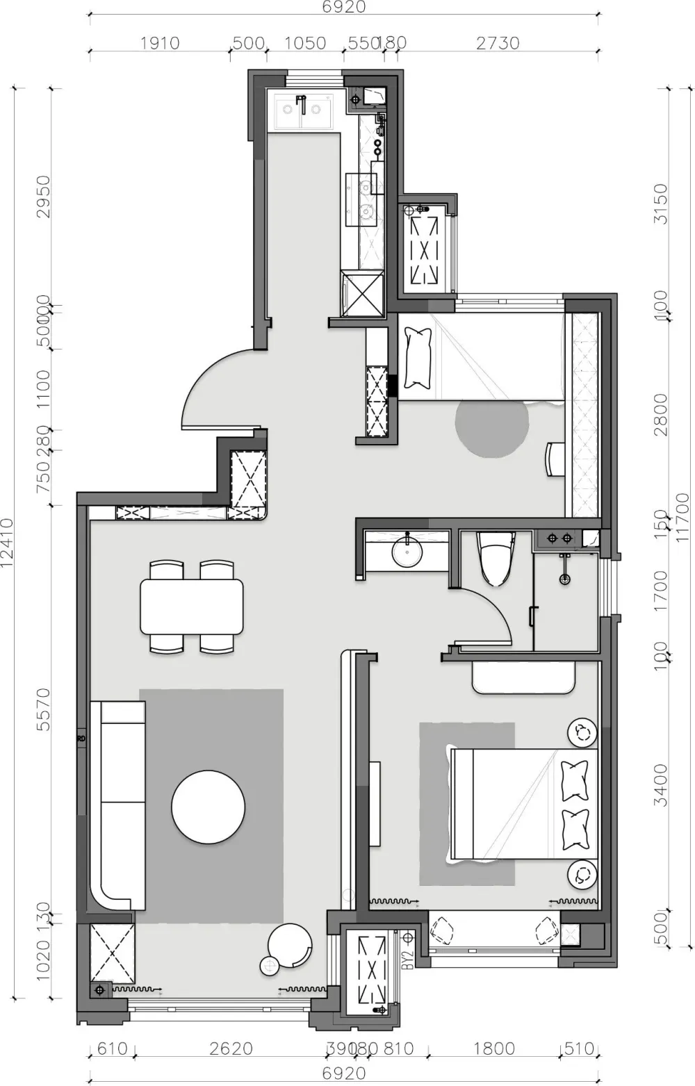 CLV×旭辉:79㎡ 小户型装出大宅范?
