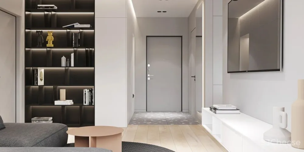 65㎡的小公寓,浴室竟能放下最爱的浴缸,也太享受了