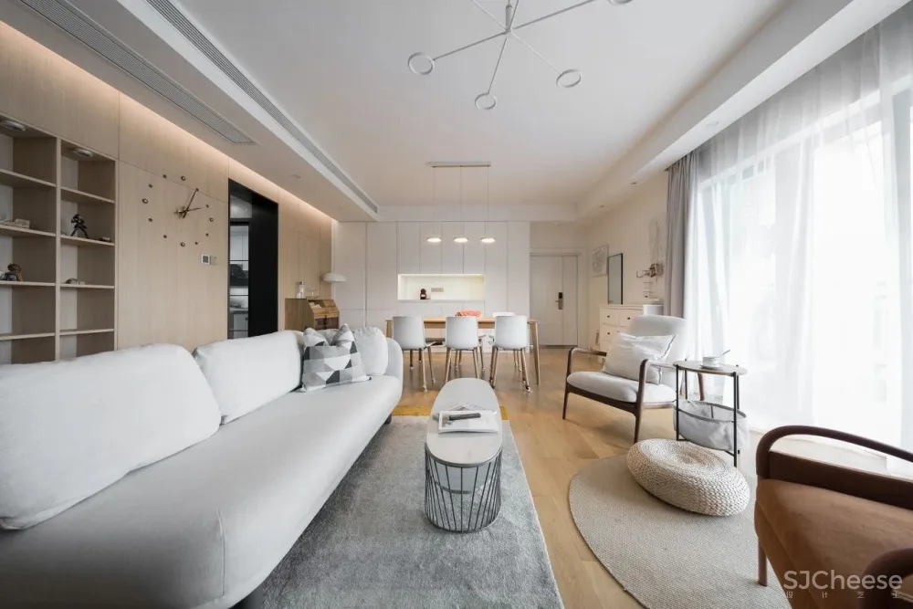 漾设计新作 120m²日式风格家居——风和日暄