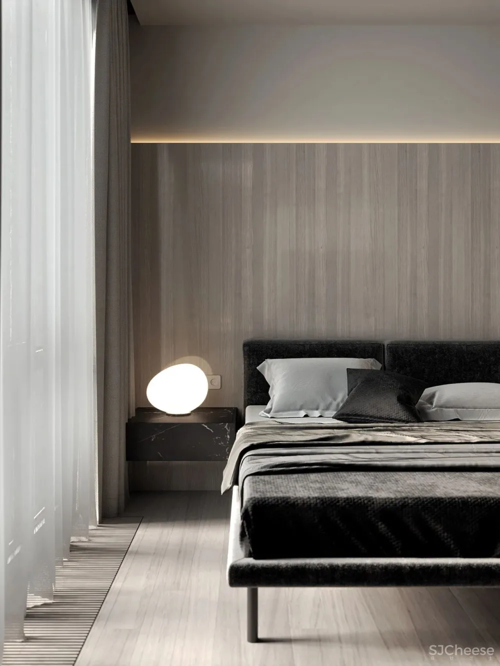 105㎡深色极简,美出新高度!