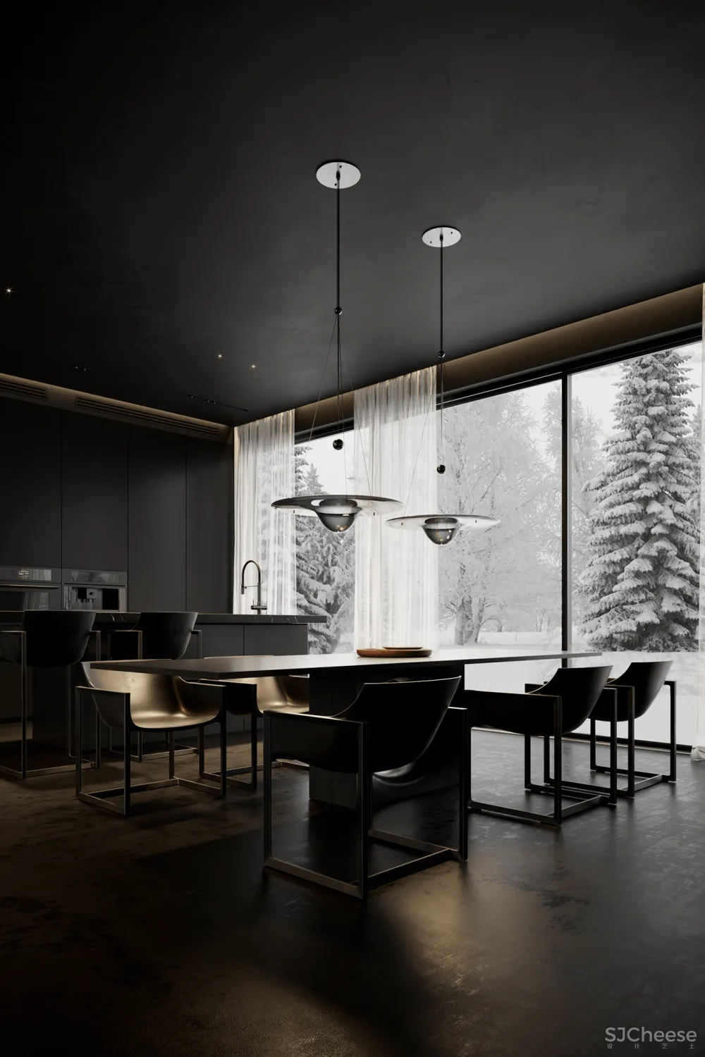 270㎡黑色空间,高级迷人!