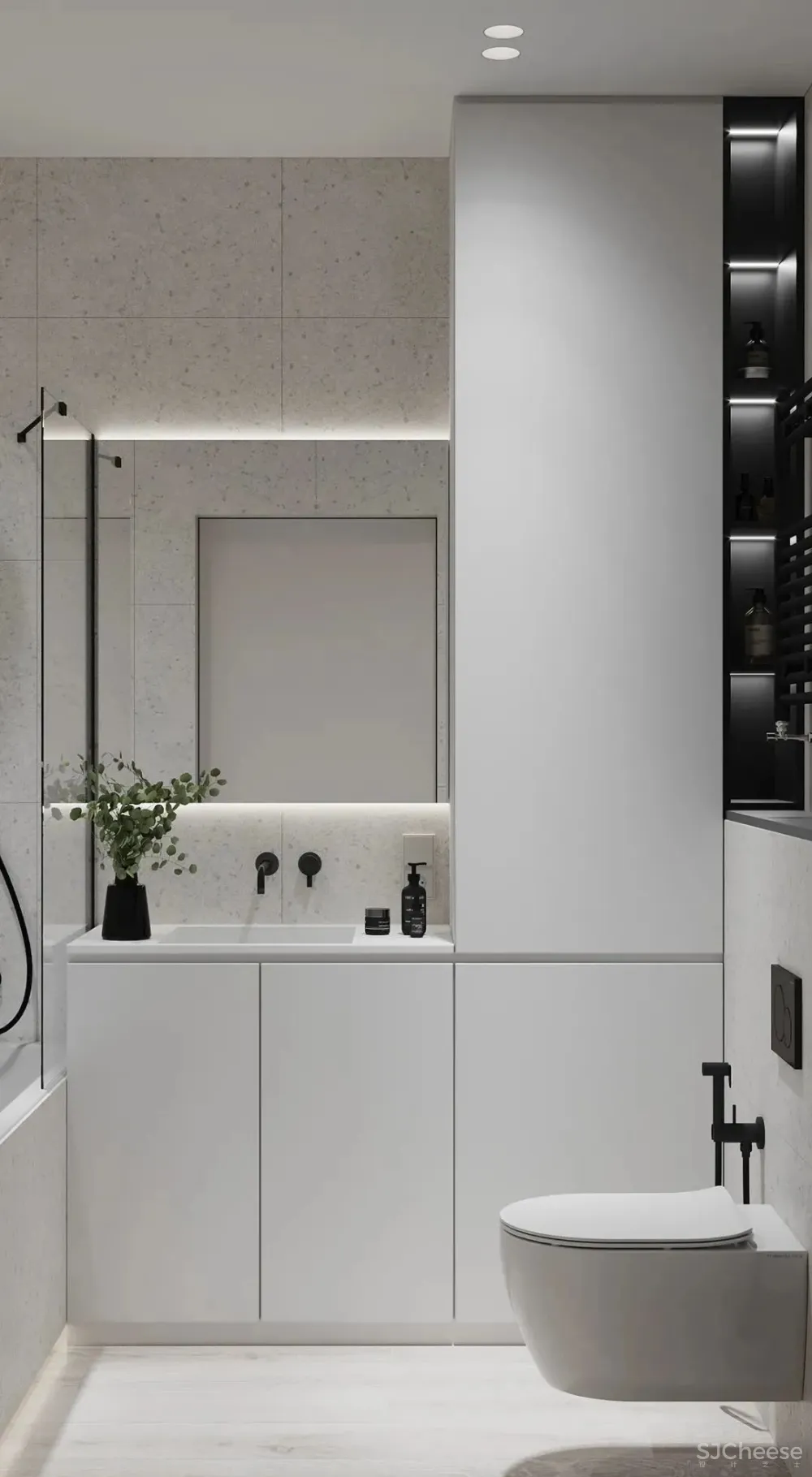 75㎡公寓设计，小空间大视野！ Nastia Perchyk