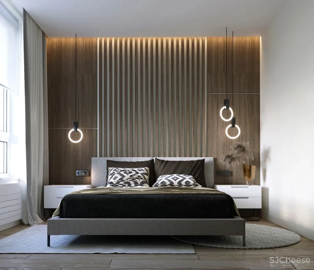 90㎡二居室,四口之家的紫色空间,漂亮!