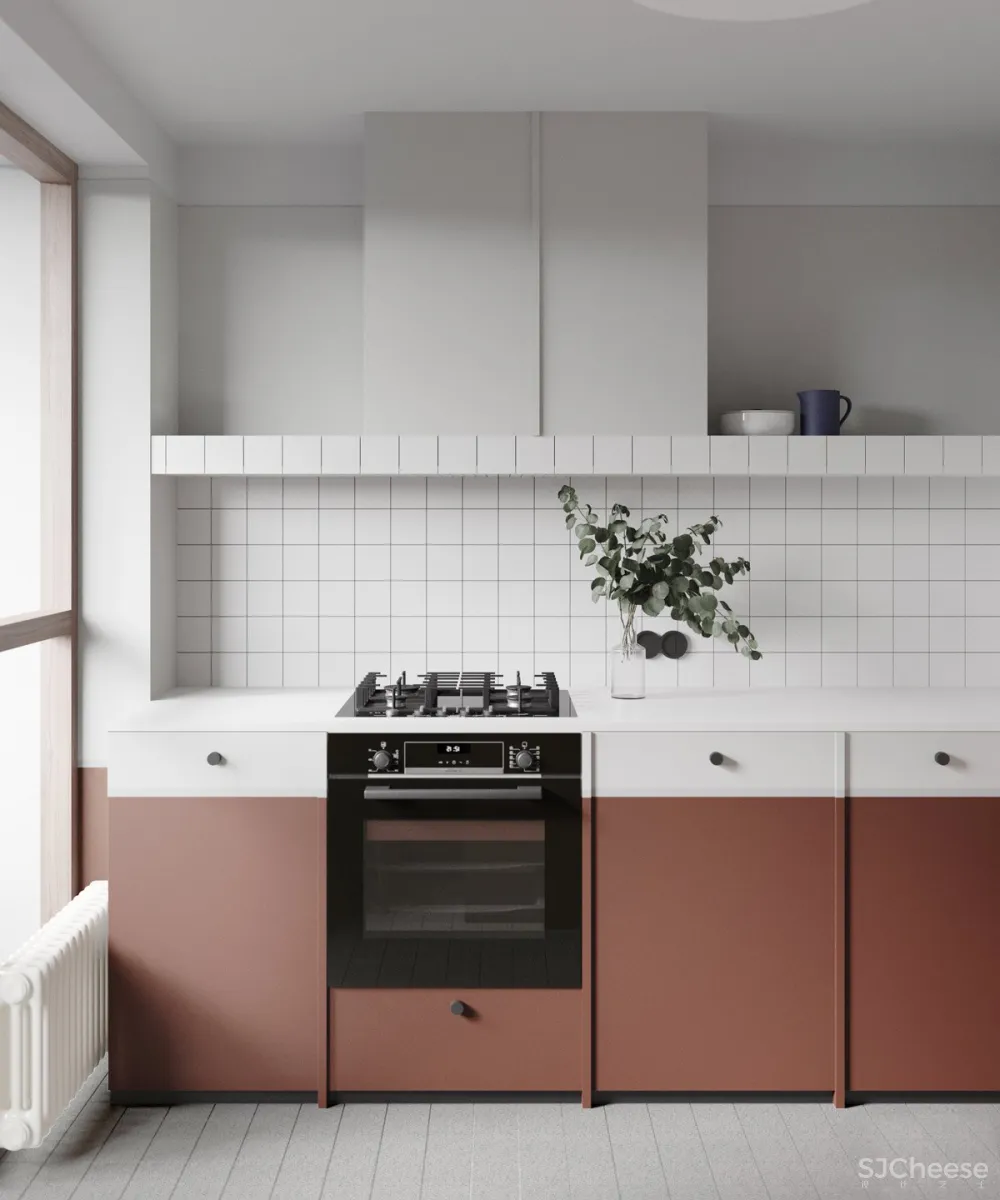 105㎡公寓改造,经典墙裙饰面的现代运用,尽显复古魅力!