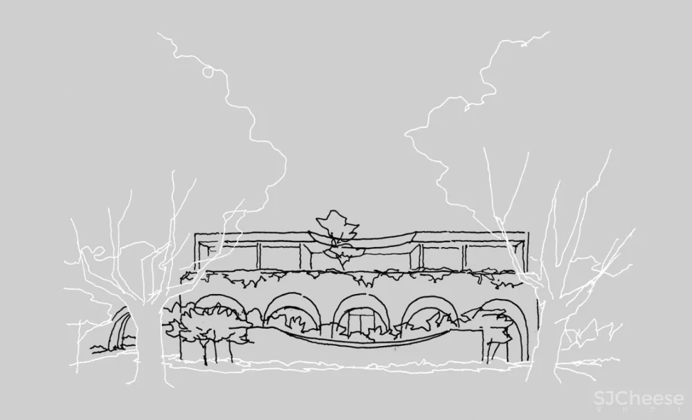 从外面看就是个别墅，其实是2个大平层，简约设计也有豪宅范!