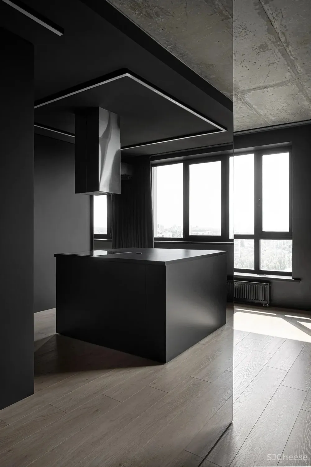 这个43㎡的黑色小户型,才是高贵冷艳的单身贵族豪宅!