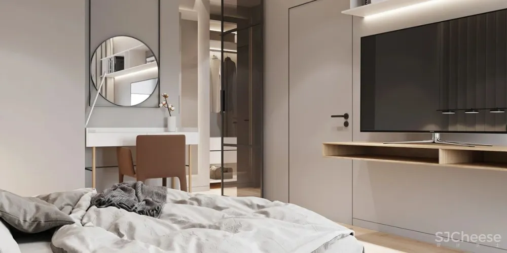 65㎡的小公寓,浴室竟能放下最爱的浴缸,也太享受了