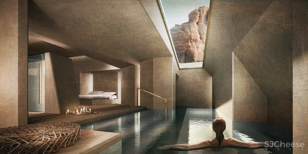 16000㎡沙漠度假村,地上没有一栋楼,把野奢玩出了新高度!