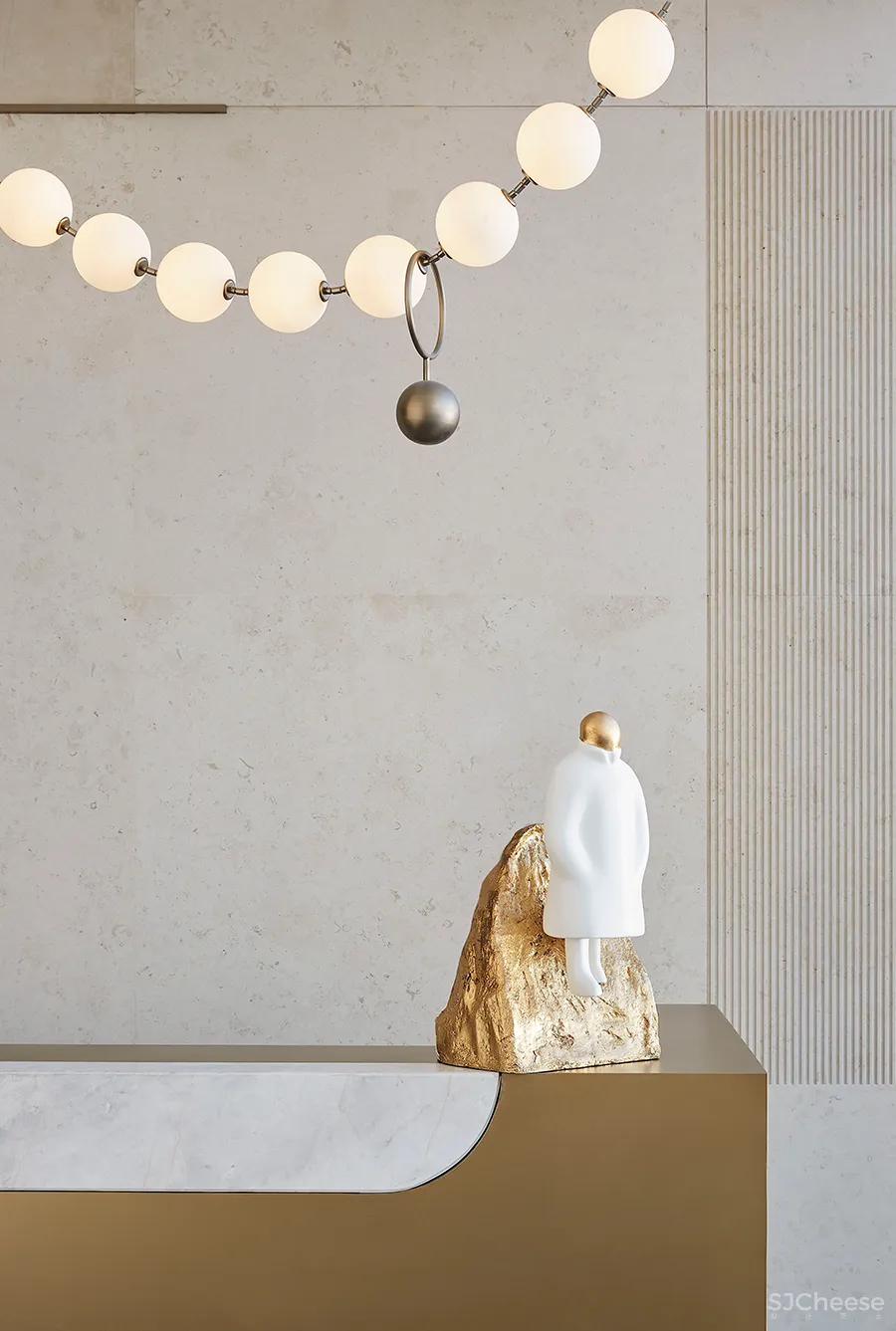 460㎡简雅售楼处,超凡脱俗的高级感 潘天寿-馥高