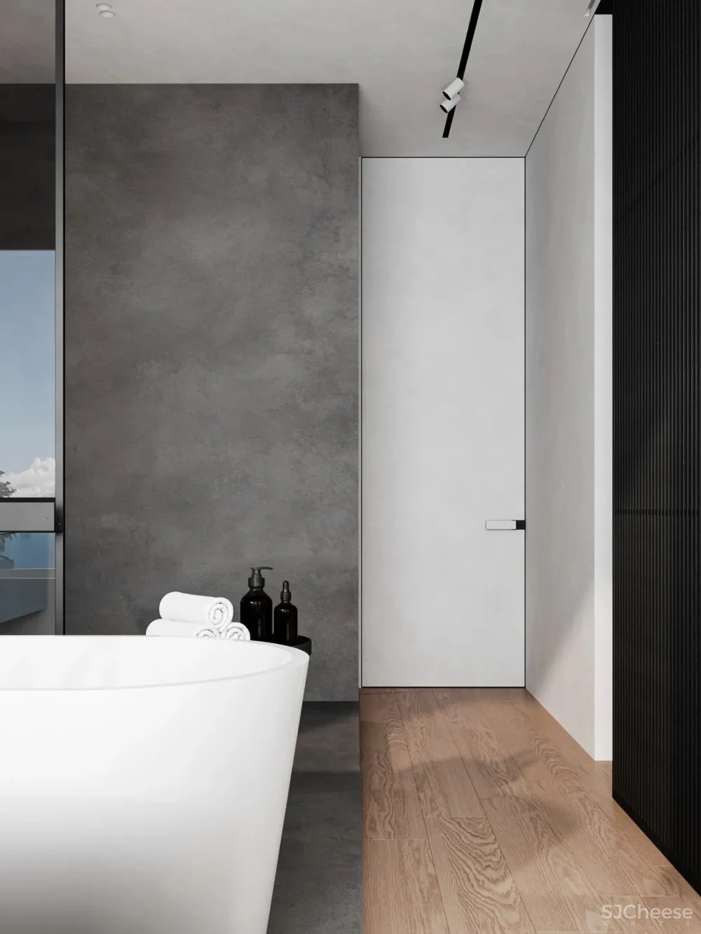 55㎡一居室变二居室,老外也学会了封阳台!