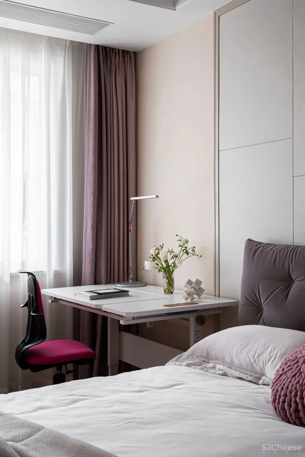 粉白色调 长虹玻璃，诠释家的优雅 SKH设计