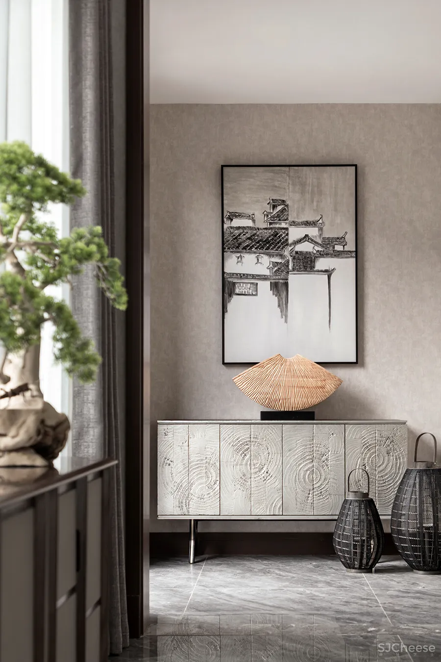 130㎡中式合院，一花一木，满庭芳华！