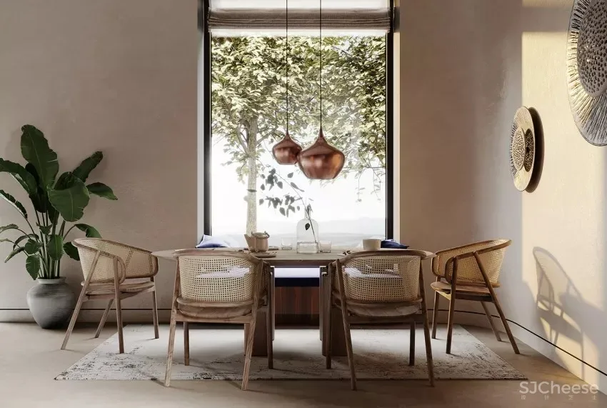 柔和圆弧美学!现代禅风庭院别墅