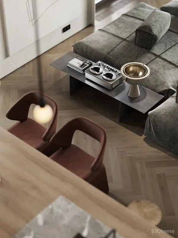 136㎡水泥灰 原木,独特舒适!