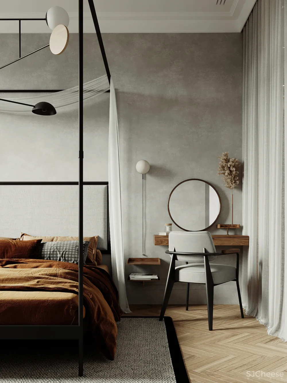 96㎡ 高级灰这样用，尽显极简之美！