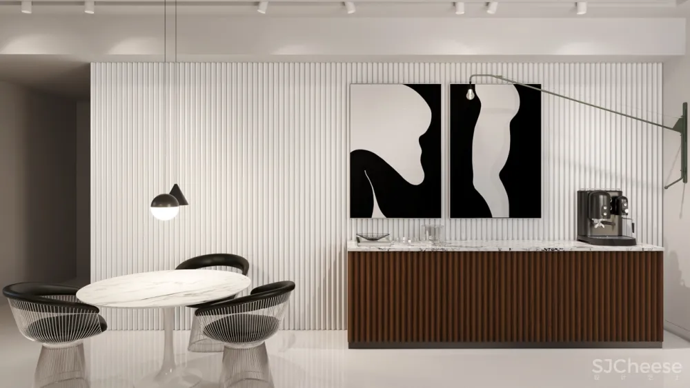 超大客厅 双排式厨房,奢华大平层只做一室一厅也太壕了!