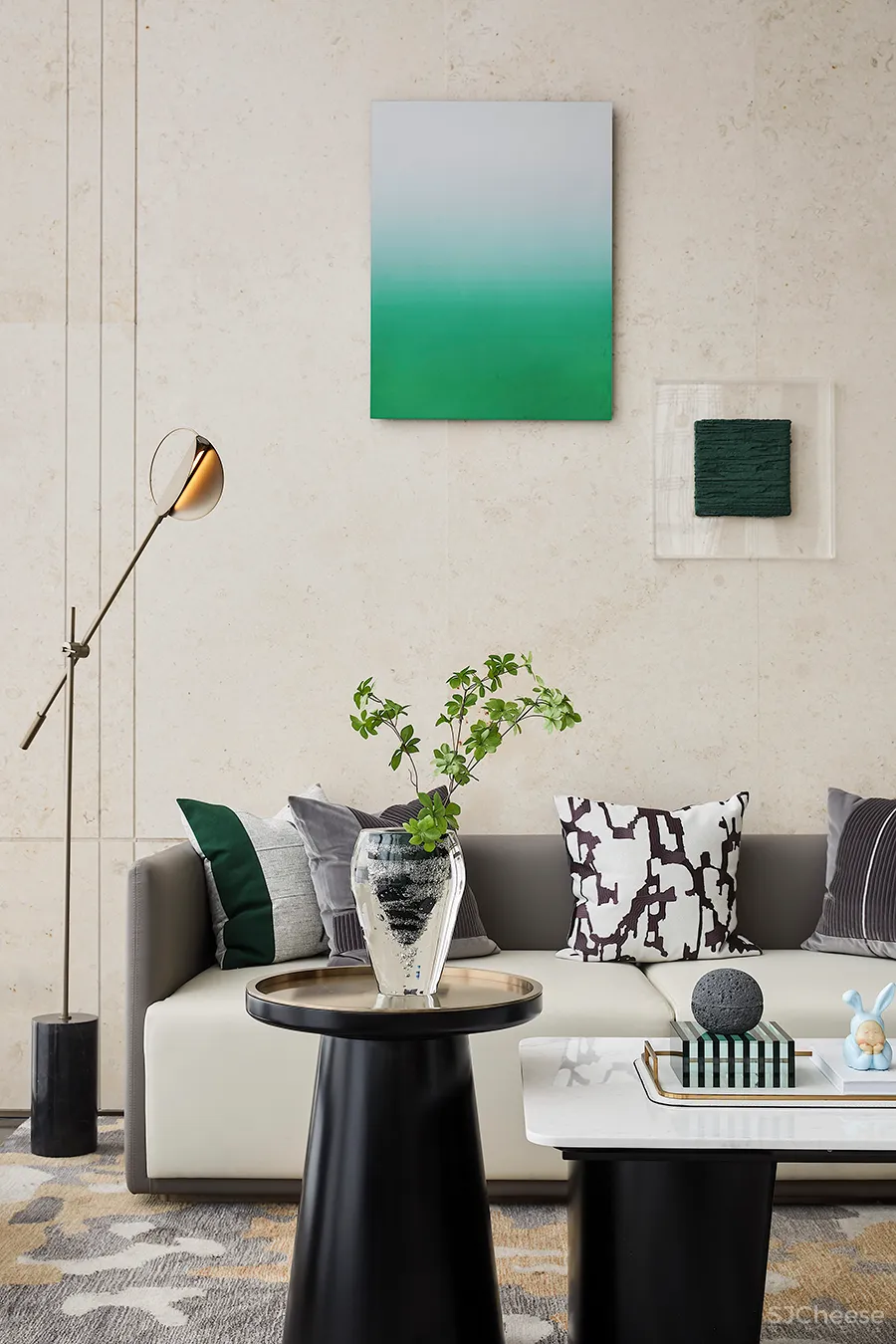 460㎡简雅售楼处,超凡脱俗的高级感 潘天寿-馥高