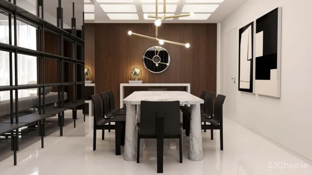 超大客厅 双排式厨房,奢华大平层只做一室一厅也太壕了!