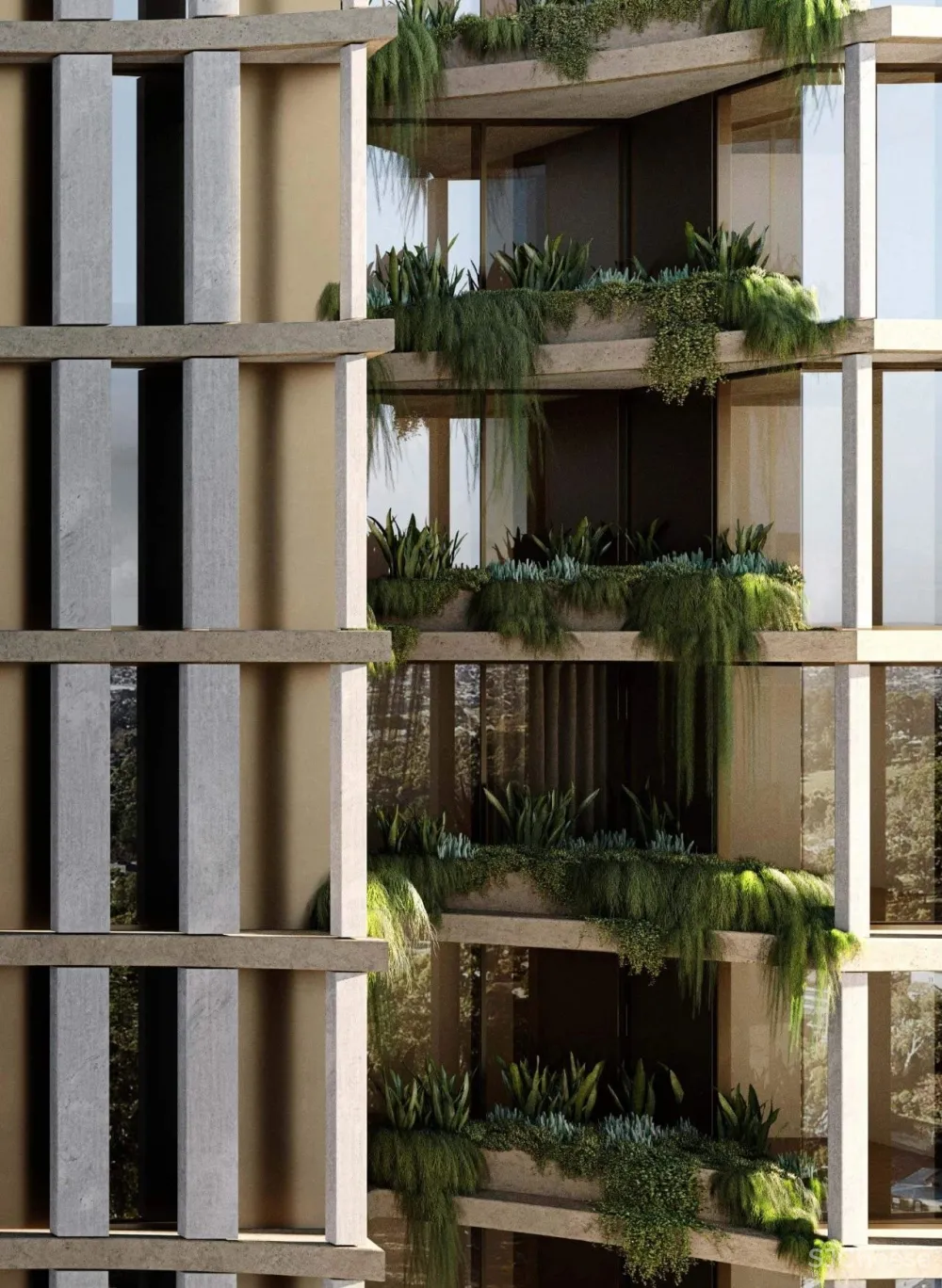 一梯两户一字排开的平层公寓,这才叫真正的大开间!