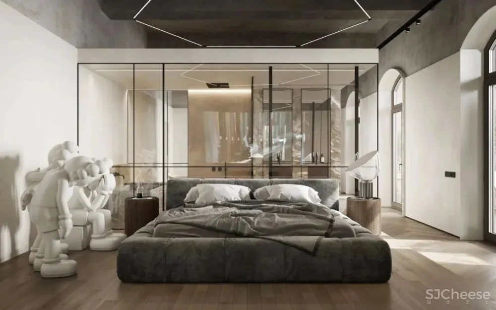 136㎡公寓藏着透明卫生间，想想都刺激！