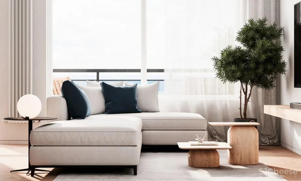 55㎡一居室变二居室,老外也学会了封阳台!