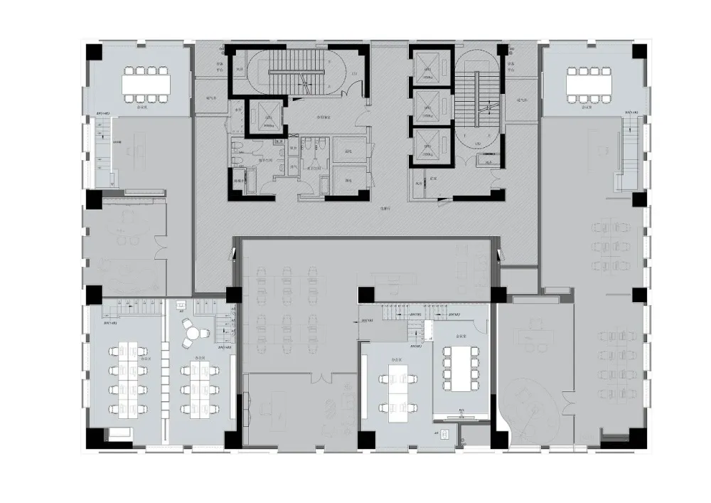 如墨设计|创意美学玩转空中Loft办公样板