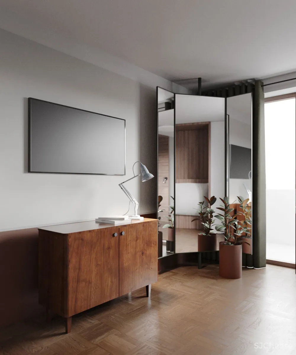 105㎡公寓改造,经典墙裙饰面的现代运用,尽显复古魅力!