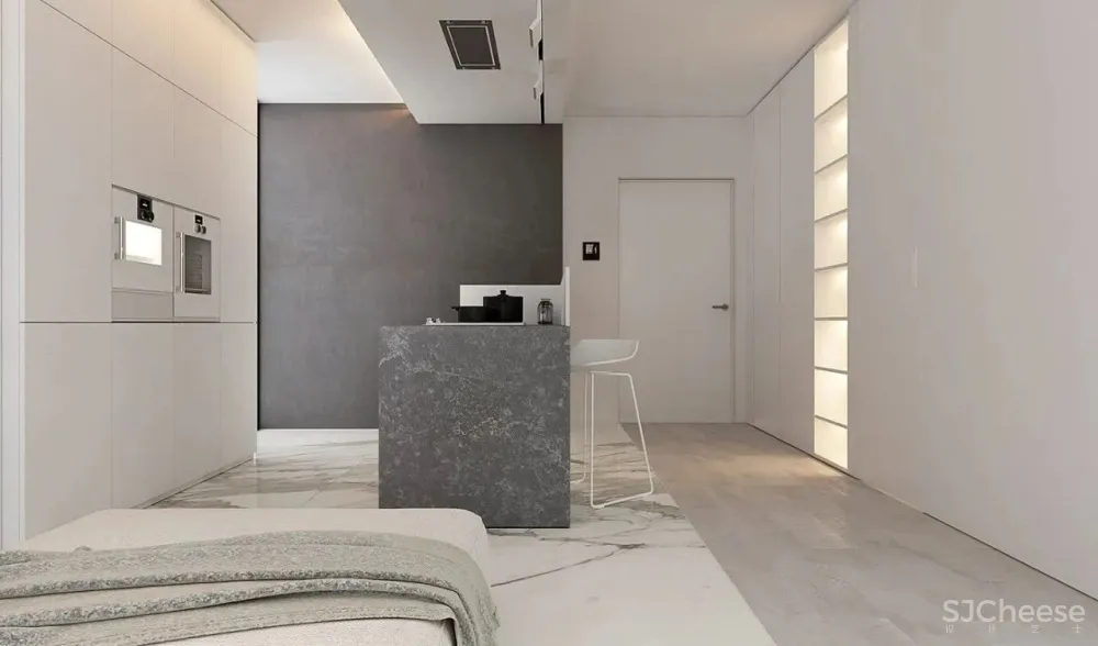 这个43㎡的黑色小户型,才是高贵冷艳的单身贵族豪宅!