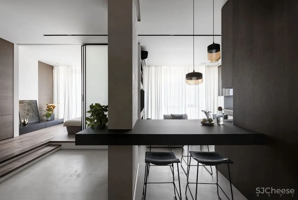 现代极简风一居室 Diana Lobodiuk