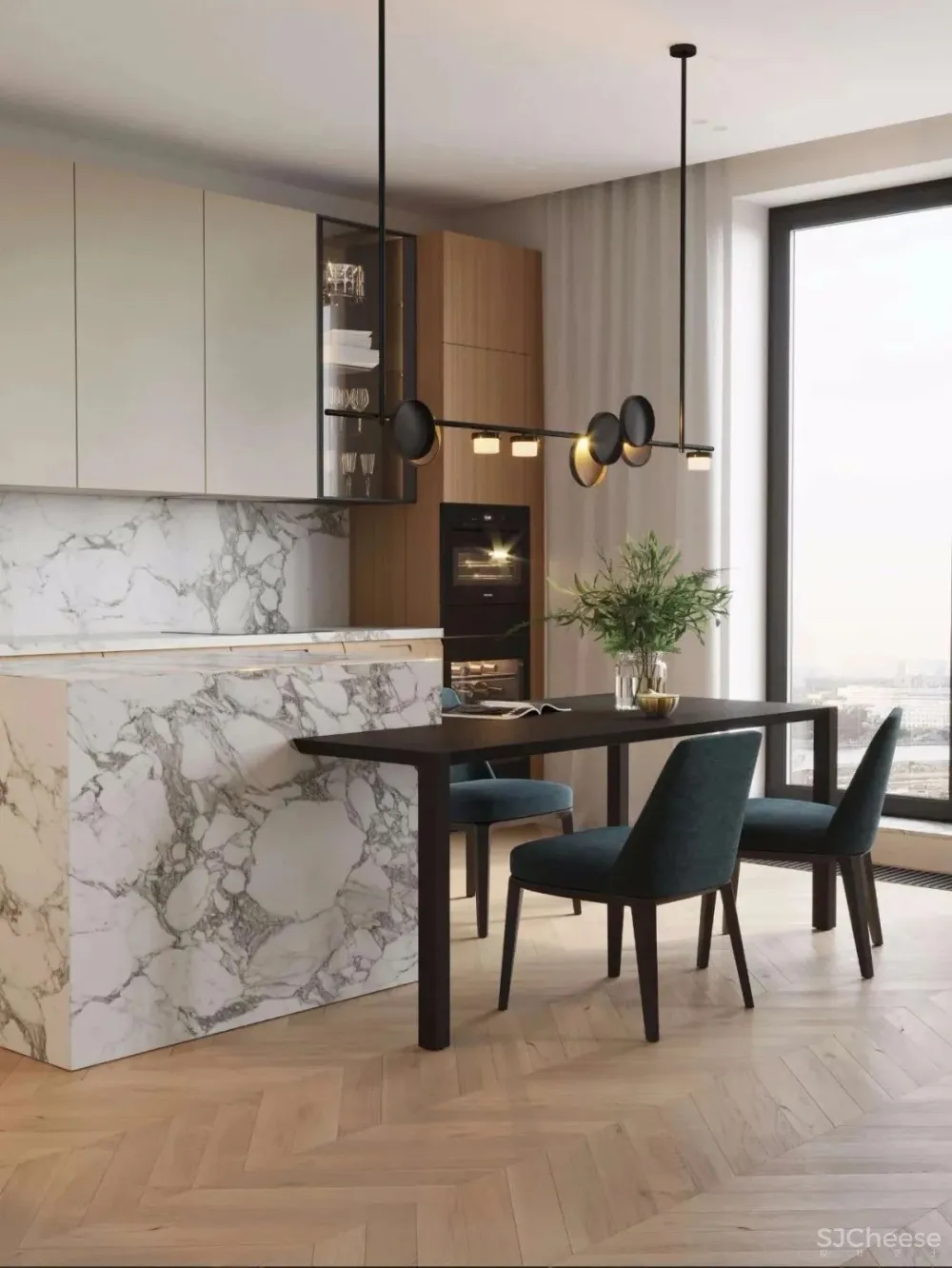 93㎡莫兰迪好宅，年轻夫妻公寓的设计范本！