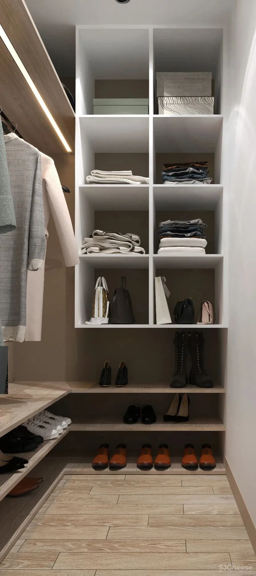 90㎡二居室,四口之家的紫色空间,漂亮!