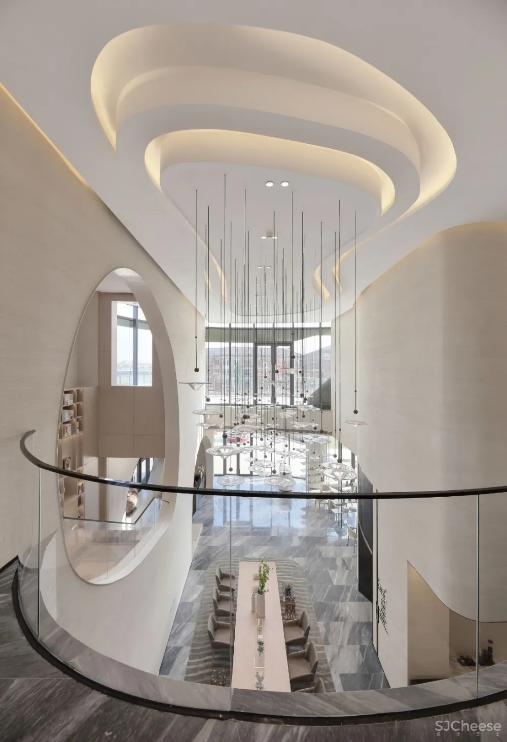 曲线中的温婉|绿地.张家港海源名邸售楼处——南京我们室内设计